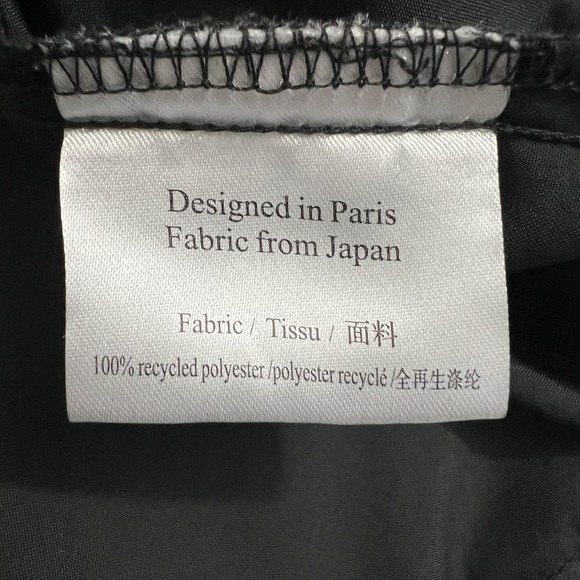 Dior Makeup Jacket Mens Large Black Hooded Half Zip Pullover Windbreaker Anorak - Picture 5 of 13